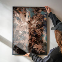 Abstract Painting 3 in Pantone Mocha Mousse