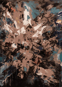 Abstract Painting 3 in Pantone Mocha Mousse