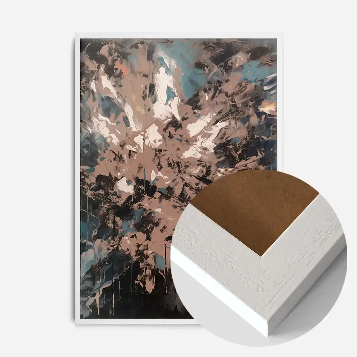 Abstract Painting 3 in Pantone Mocha Mousse