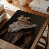 Frog Portrait in Pantone Mocha Mousse