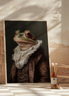 Frog Portrait in Pantone Mocha Mousse