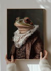 Frog Portrait in Pantone Mocha Mousse