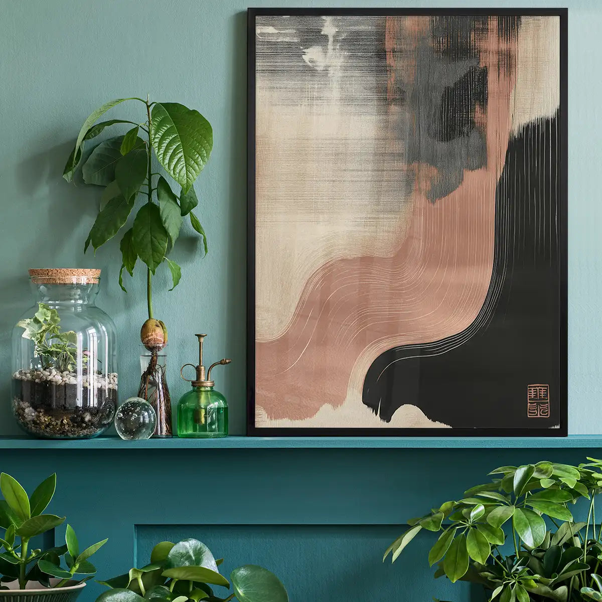 Abstract Shapes in Pantone Mocha Mousse