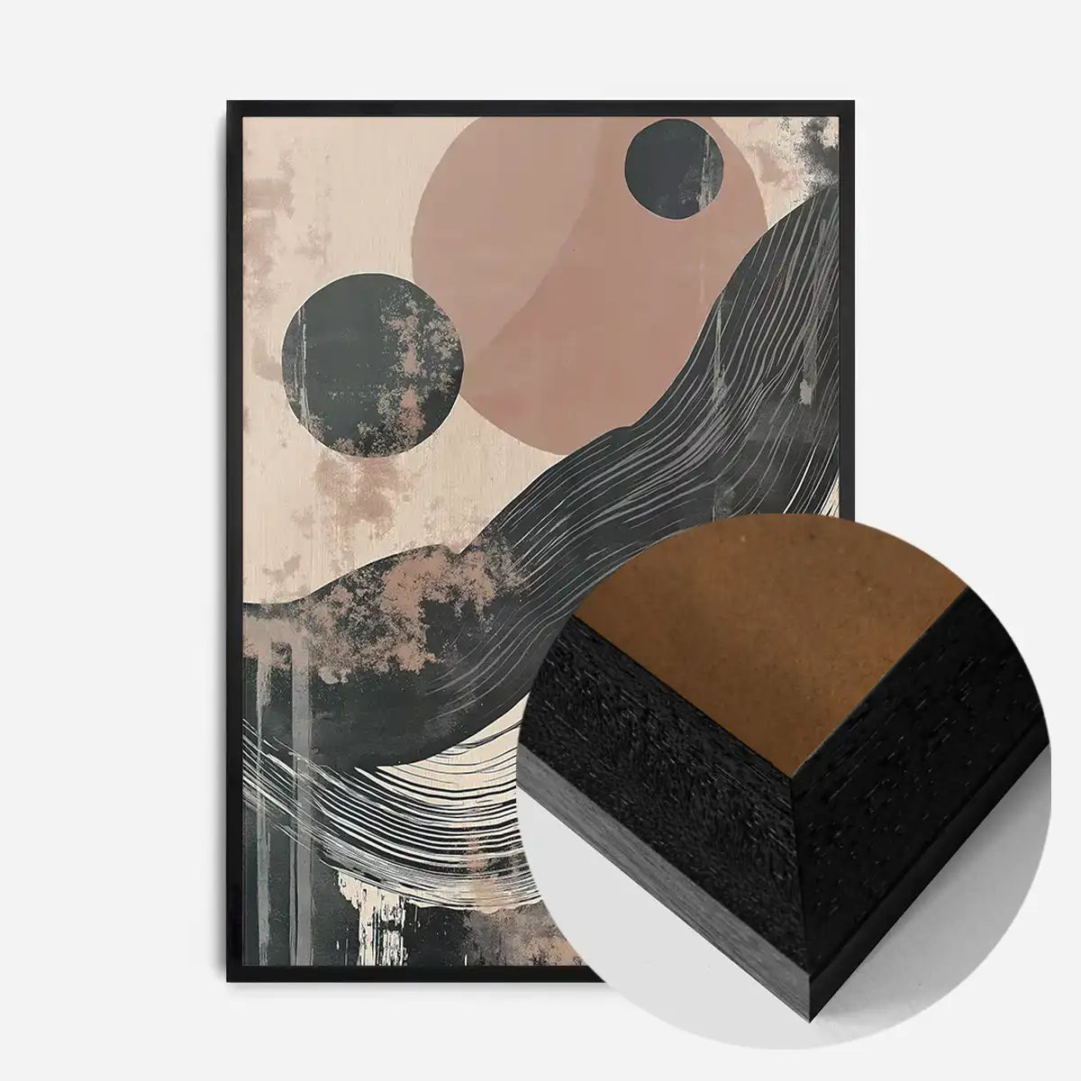 Abstract Shapes 2 in Pantone Mocha Mousse
