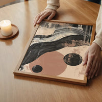 Abstract Shapes 2 in Pantone Mocha Mousse