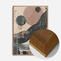 Abstract Shapes 2 in Pantone Mocha Mousse