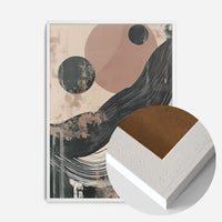 Abstract Shapes 2 in Pantone Mocha Mousse