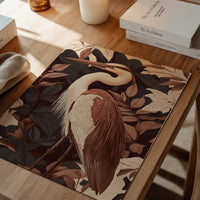 Large Heron Print in Pantone Mocha Mousse
