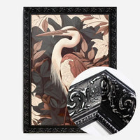 Large Heron Print in Pantone Mocha Mousse