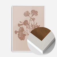 Flowers Silhouette in Pantone Mocha Mousse