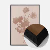 Flowers Silhouette 2 in Pantone Mocha Mousse