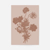 Flowers Silhouette 2 in Pantone Mocha Mousse