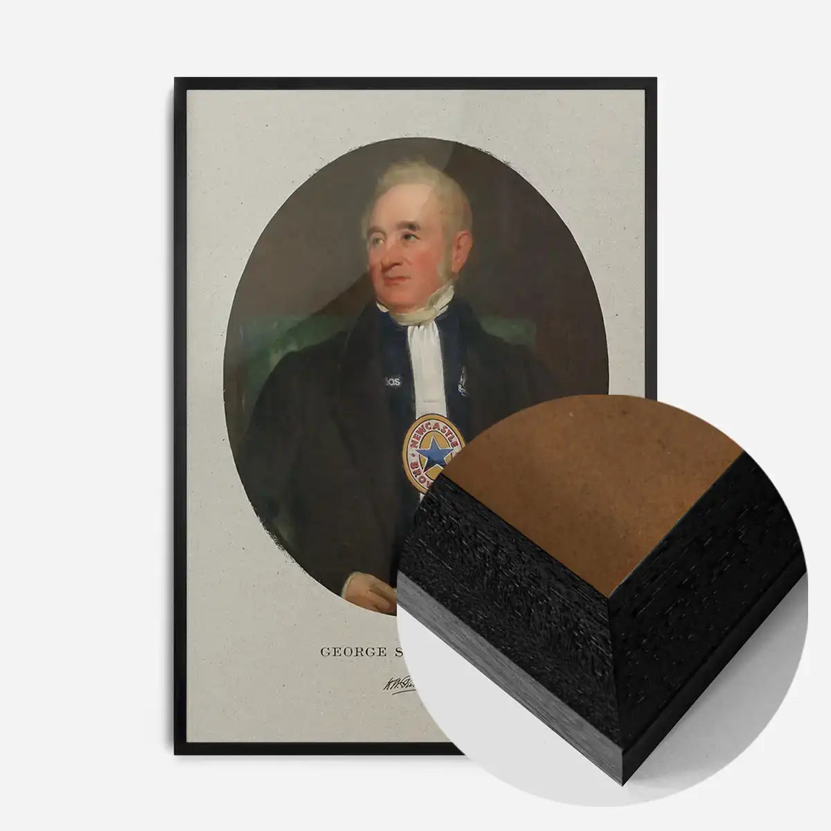 George Stephenson in a Newcastle Shirt Print