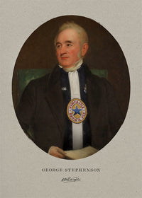 George Stephenson in a Newcastle Shirt Print