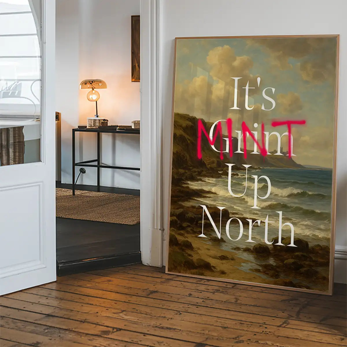 It's Mint Up North Typography Poster