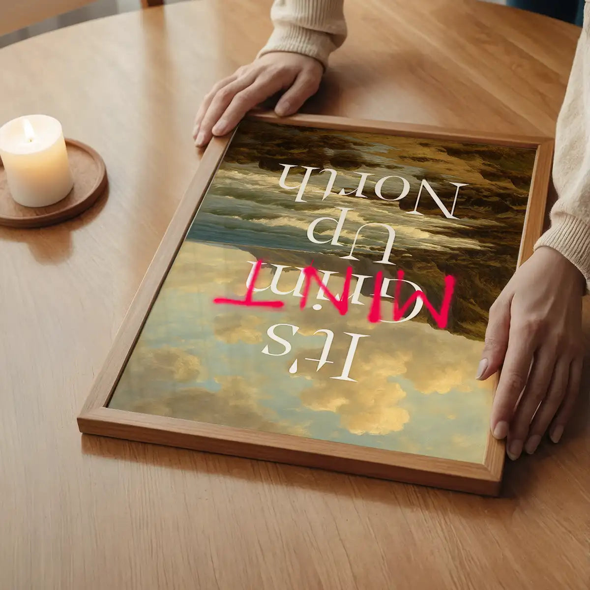 It's Mint Up North Typography Poster