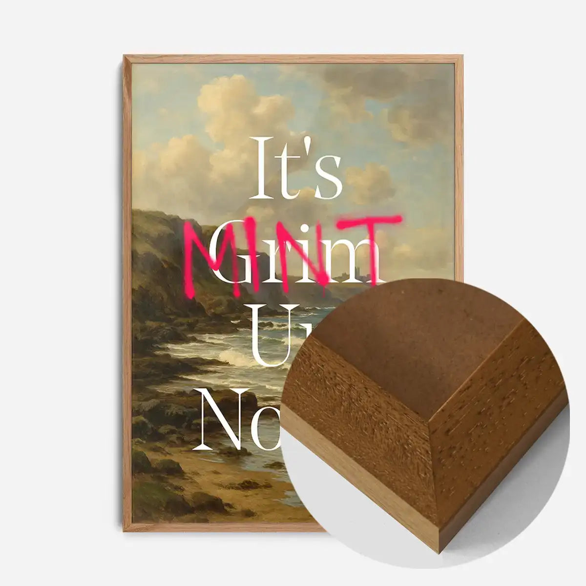 It's Mint Up North Typography Poster