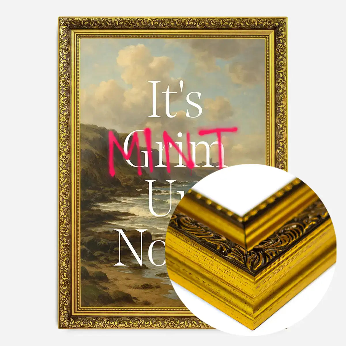It's Mint Up North Typography Poster