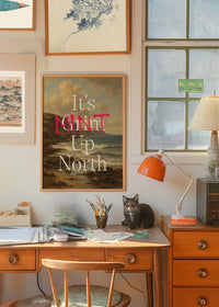 It's Mint Up North Typography Poster