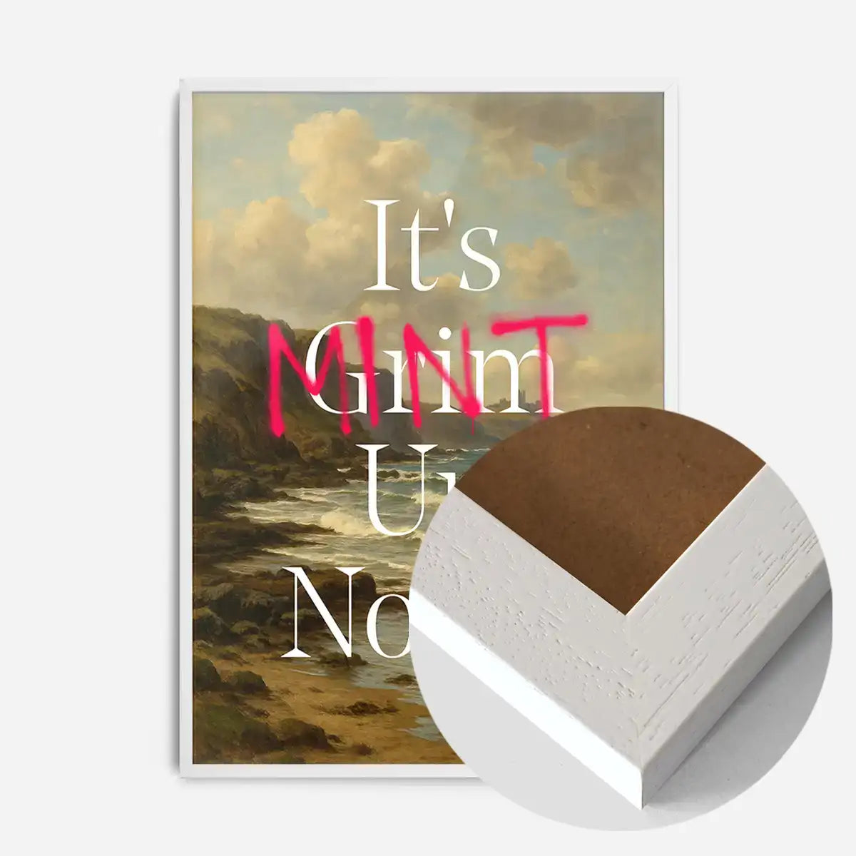 It's Mint Up North Typography Poster