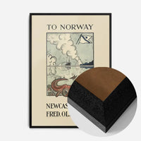 Vintage Ferry Poster – Newcastle to Oslo Print