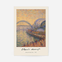 Claude Monet's Painting of Newcastle Quayside Print