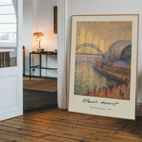Claude Monet's Painting of Newcastle Quayside Print