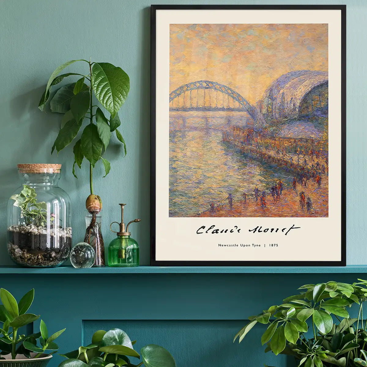 Claude Monet's Painting of Newcastle Quayside Print