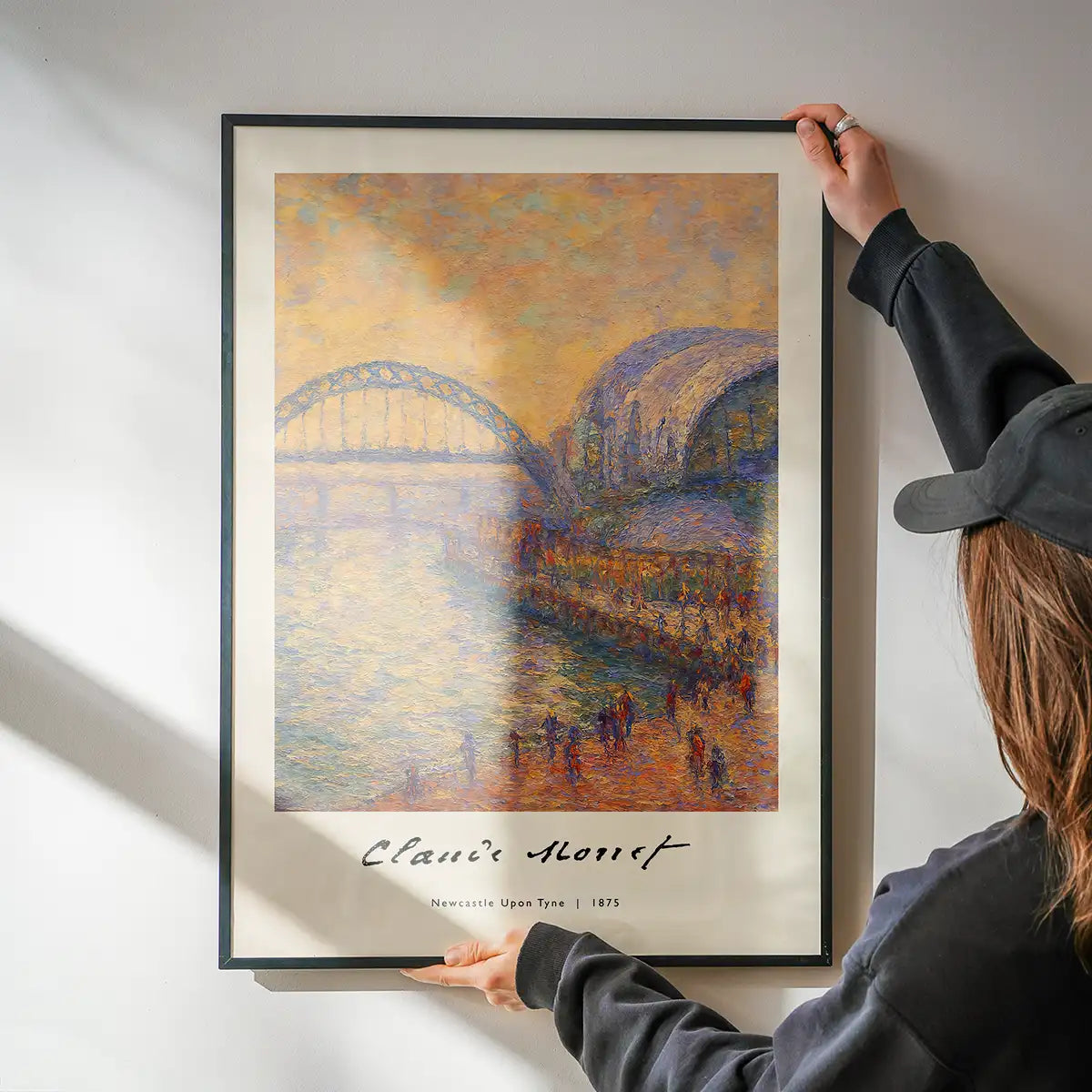 Claude Monet's Painting of Newcastle Quayside Print