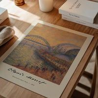 Claude Monet's Painting of Newcastle Quayside Print