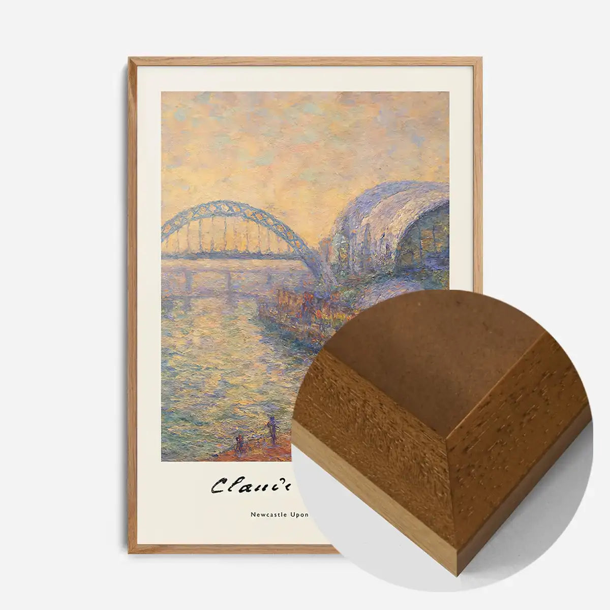 Claude Monet's Painting of Newcastle Quayside Print