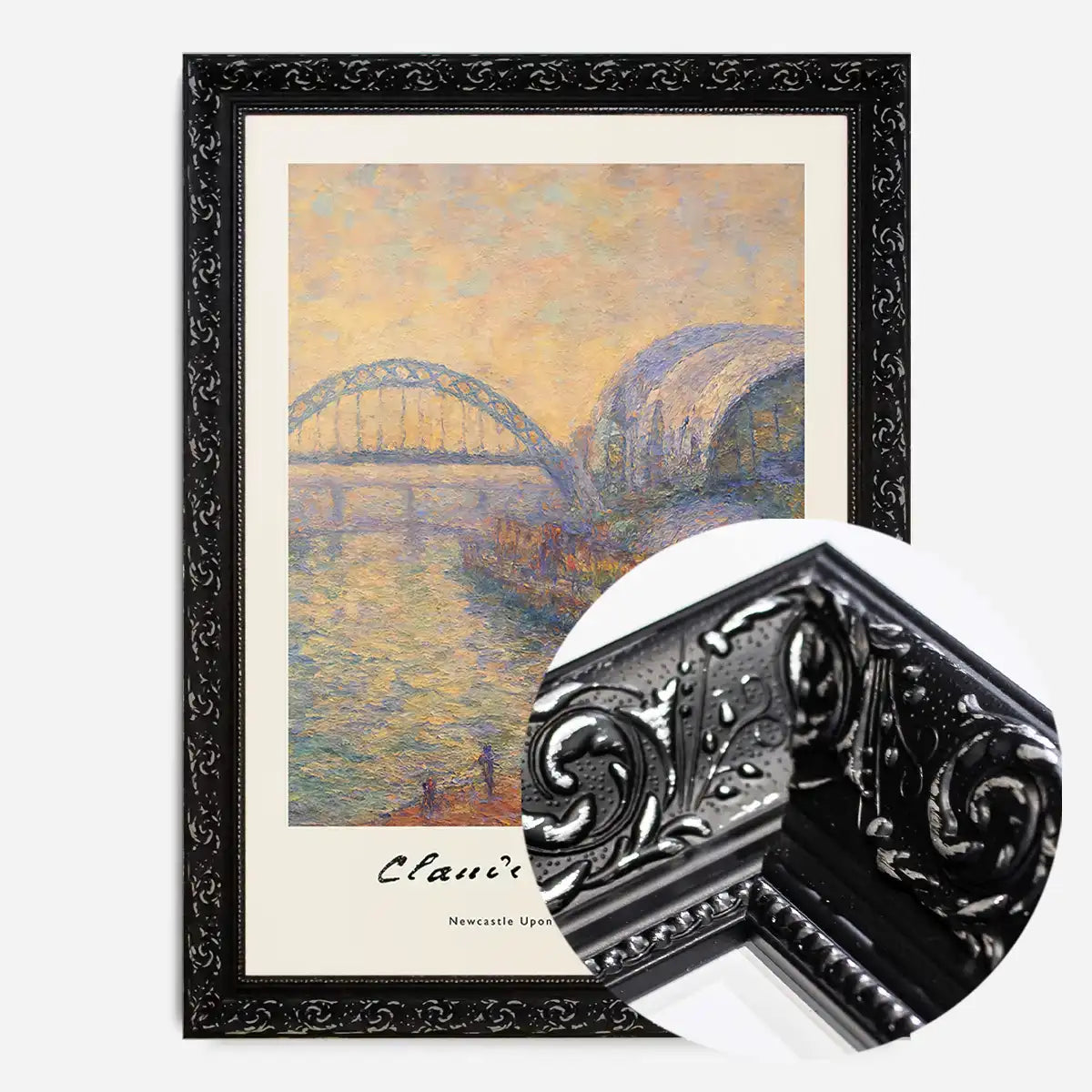 Claude Monet's Painting of Newcastle Quayside Print