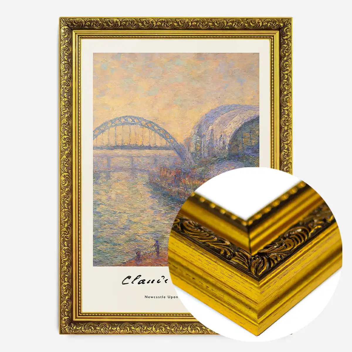 Claude Monet's Painting of Newcastle Quayside Print