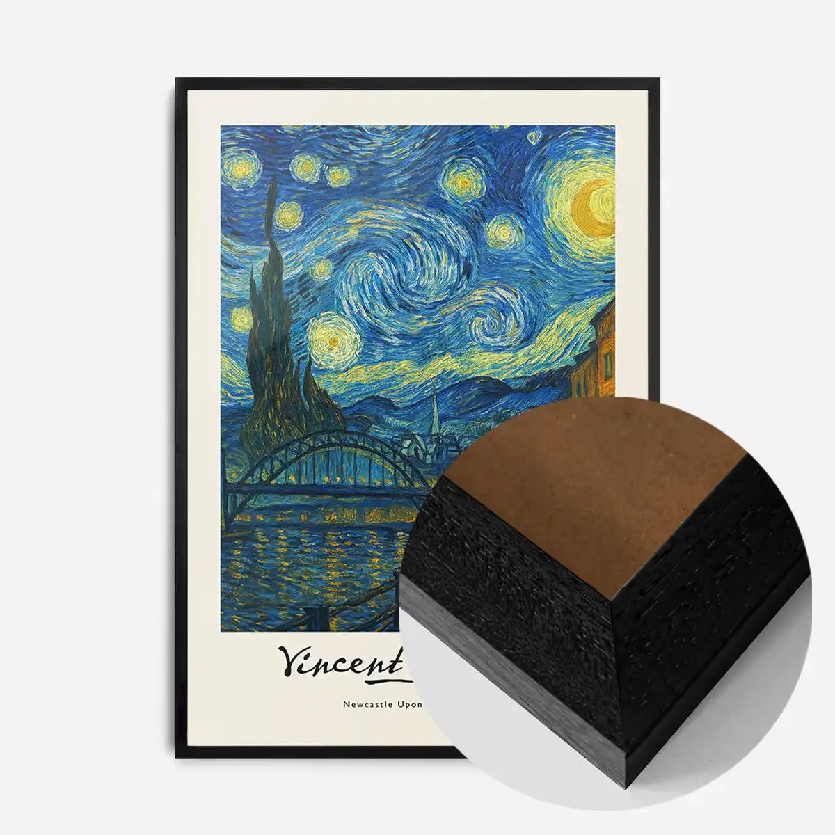 Van-Gogh's Painting of Newcastle Quayside Print