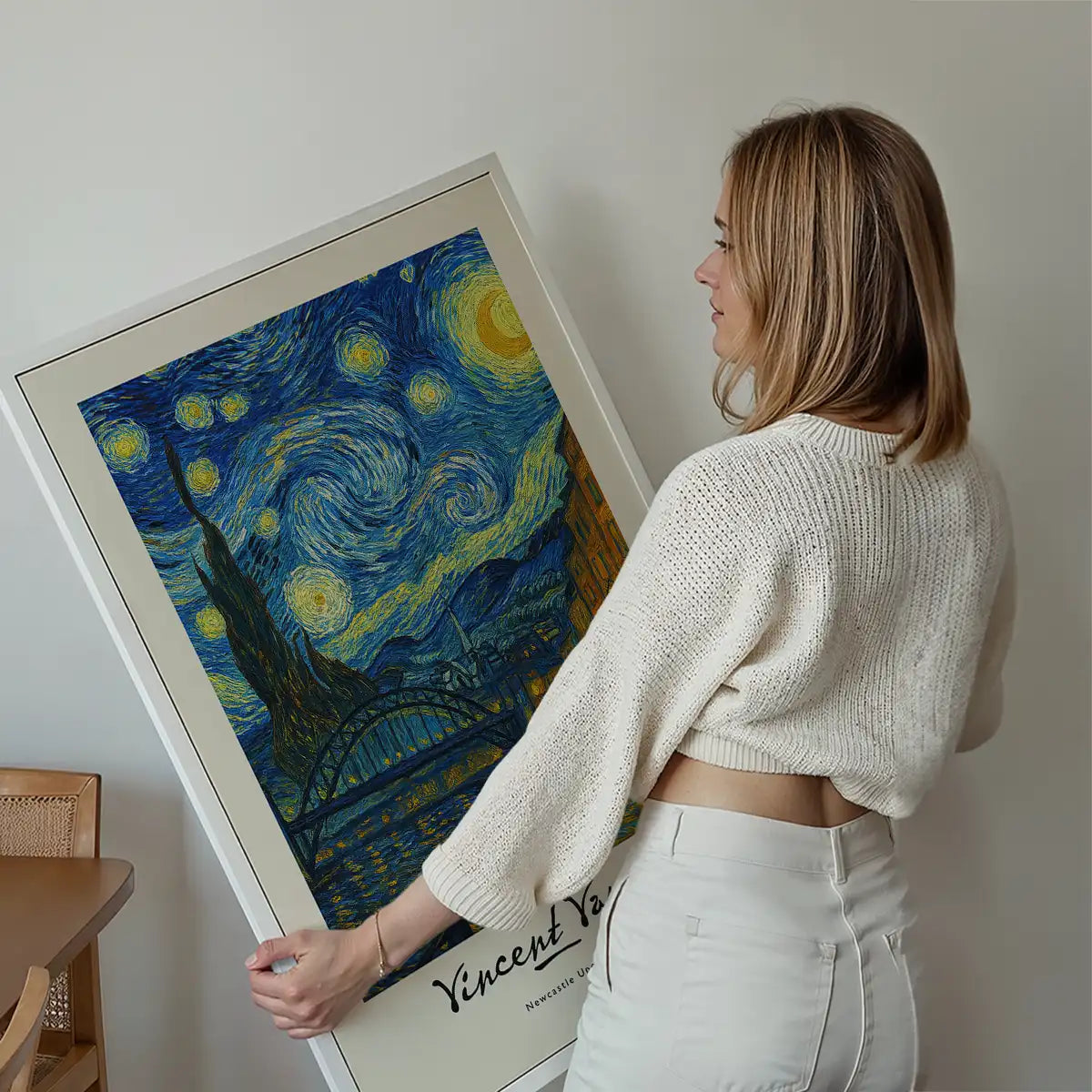 Van-Gogh's Painting of Newcastle Quayside Print