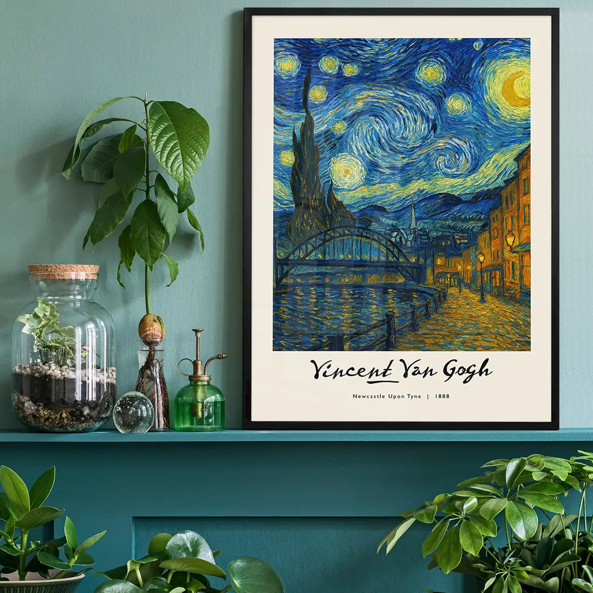 Van-Gogh's Painting of Newcastle Quayside Print