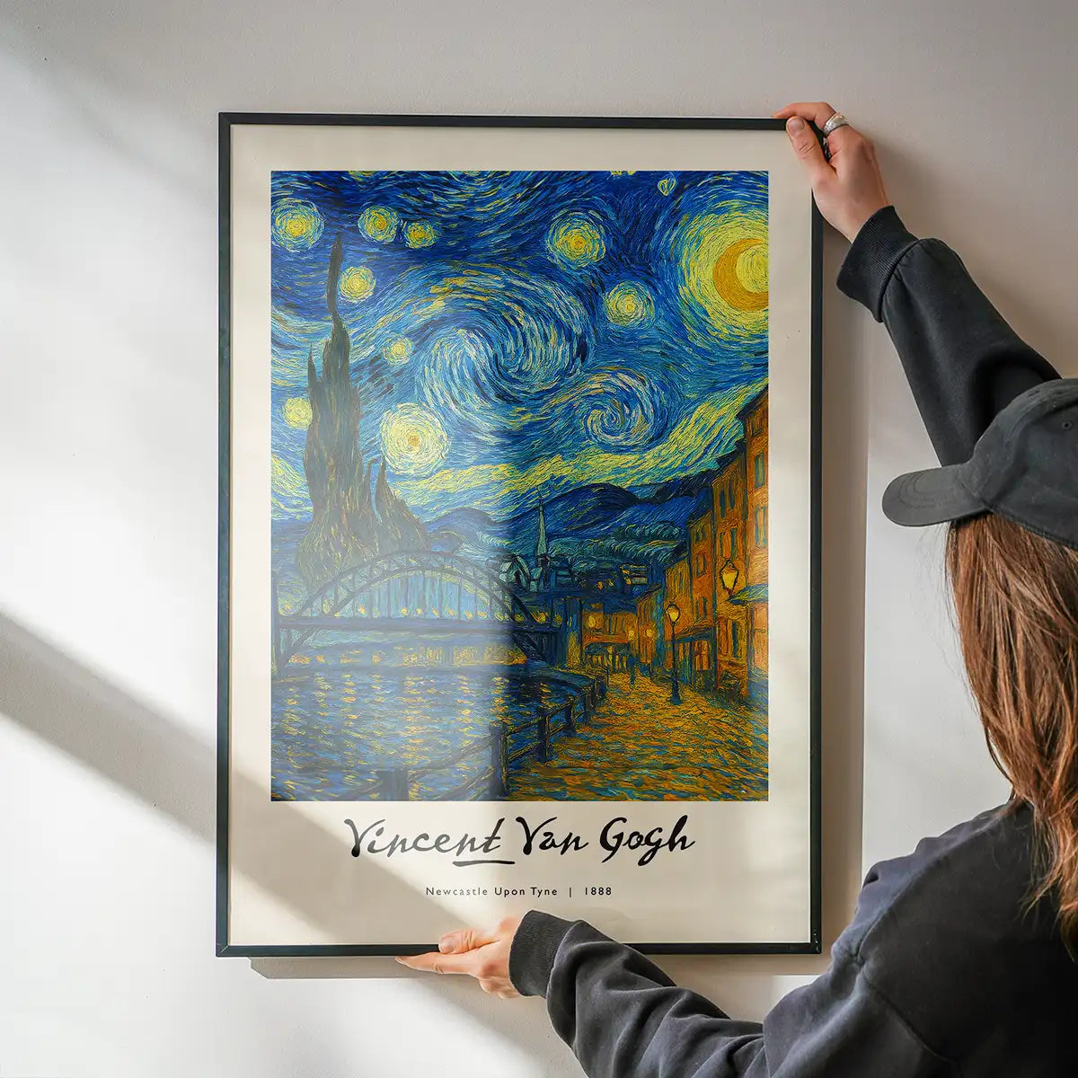 Van-Gogh's Painting of Newcastle Quayside Print