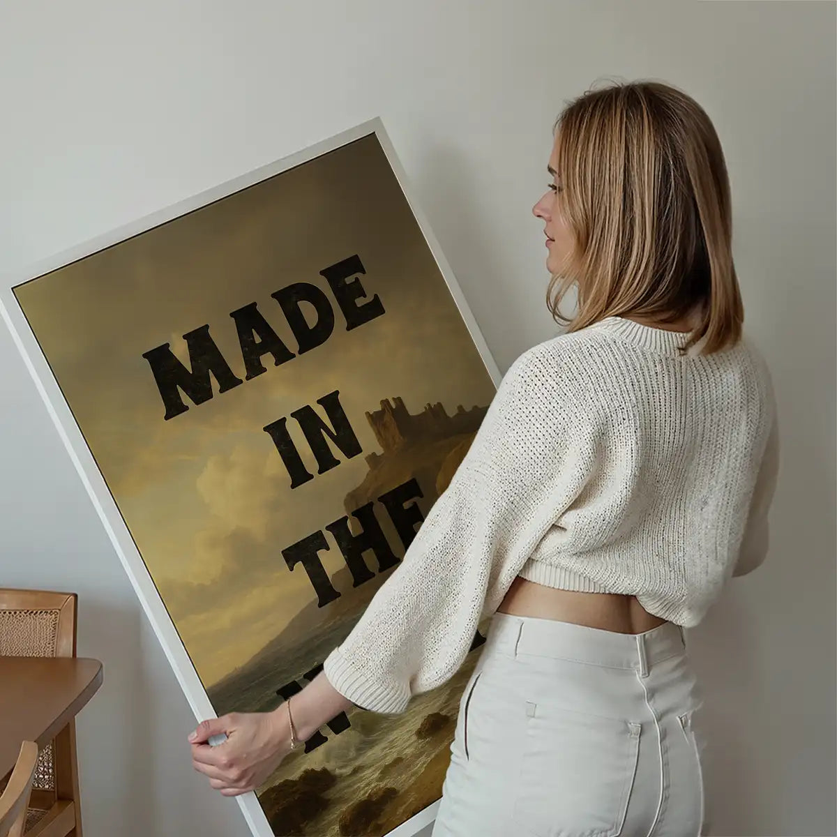 Made In The North Typography Poster Print