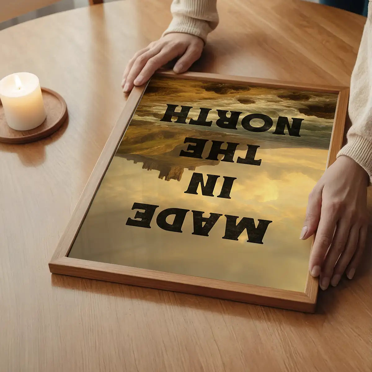 Made In The North Typography Poster Print