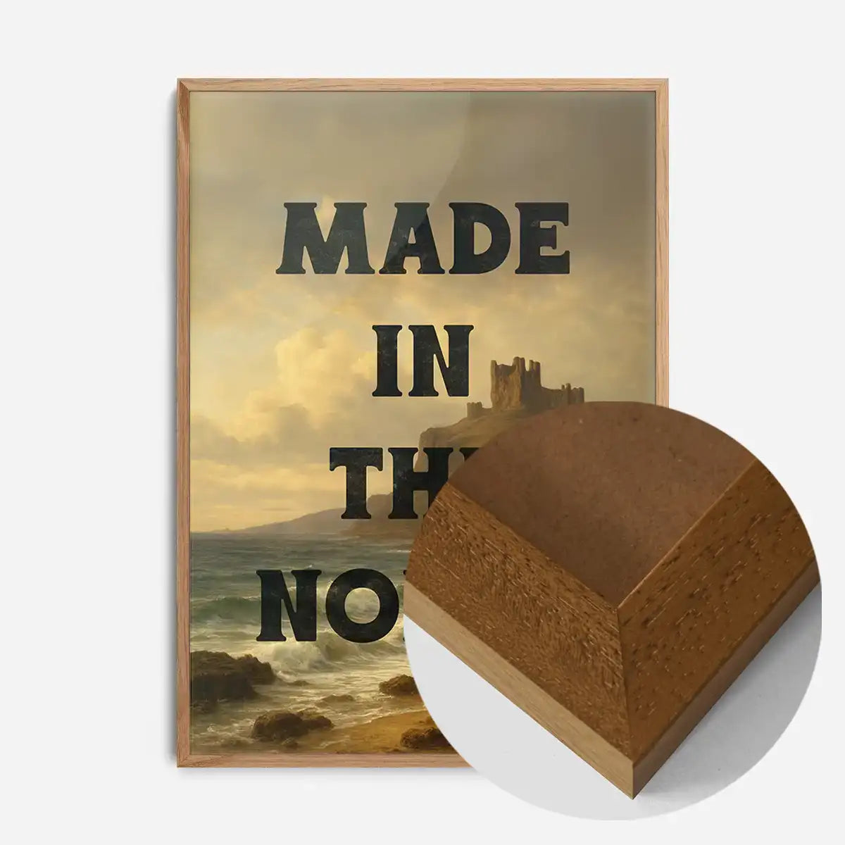 Made In The North Typography Poster Print