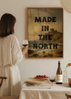 Made In The North Typography Poster Print