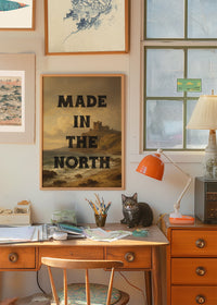 Made In The North Typography Poster Print