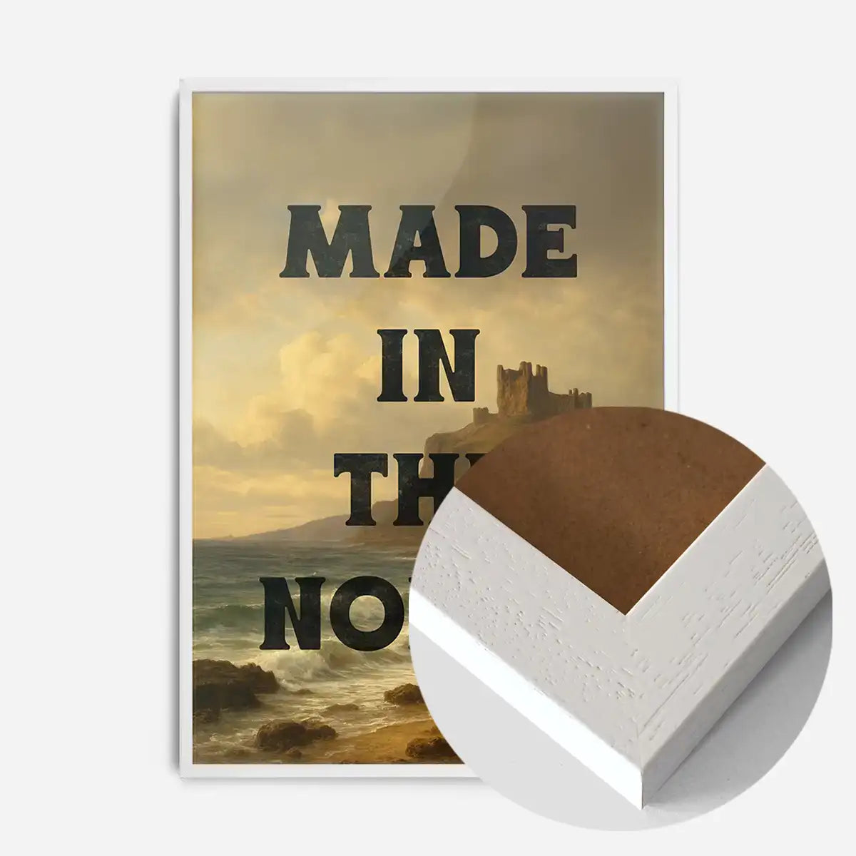 Made In The North Typography Poster Print