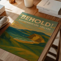 Behold Northumberland Railway Style Vintage Poster Print