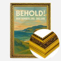 Behold Northumberland Railway Style Vintage Poster Print