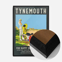 Vintage Railway Style Tynemouth Tourist Poster Print