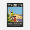 Vintage Railway Style Tynemouth Tourist Poster Print
