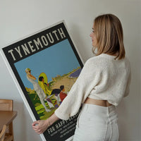 Vintage Railway Style Tynemouth Tourist Poster Print