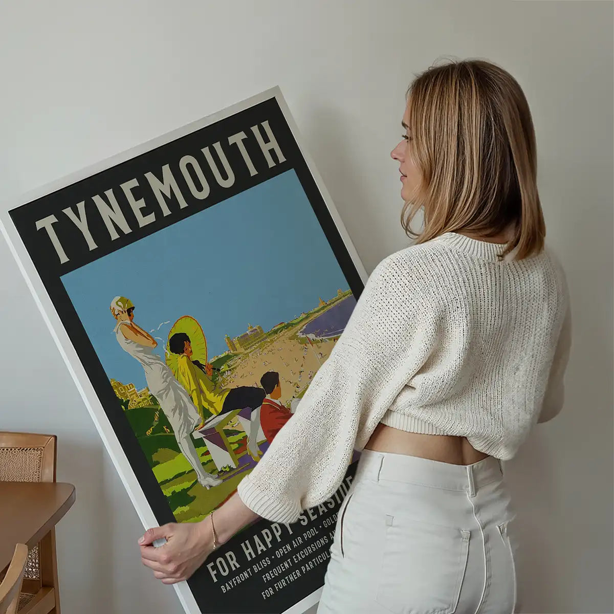 Vintage Railway Style Tynemouth Tourist Poster Print