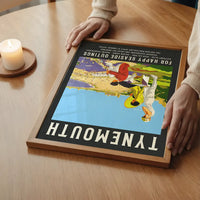 Vintage Railway Style Tynemouth Tourist Poster Print